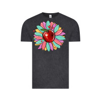 Vintage Black teacher apple Vintage Tee - MaliasSmallBusiness