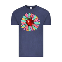 Vintage Denim teacher apple Vintage Tee - MaliasSmallBusiness