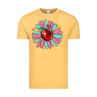 Vintage Mustard teacher apple Vintage Tee - MaliasSmallBusiness