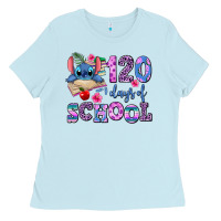 Baby Blue 120 days of school Ladies Tee - AdoDesignShop