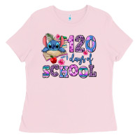 Bubblegum Pink 120 days of school Ladies Tee - AdoDesignShop