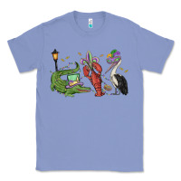 Colony Blue mardi gras alligator crawfish pelican Classic Tee - MaliasSmallBusiness