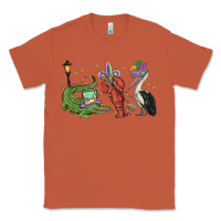 Copper mardi gras alligator crawfish pelican Classic Tee - MaliasSmallBusiness