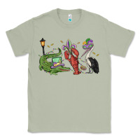 Matcha mardi gras alligator crawfish pelican Classic Tee - MaliasSmallBusiness