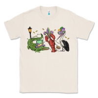Natural mardi gras alligator crawfish pelican Classic Tee - MaliasSmallBusiness