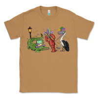 Toasted Coconut mardi gras alligator crawfish pelican Classic Tee - MaliasSmallBusiness