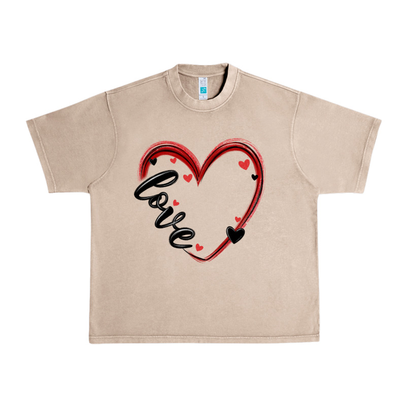 Valentines Day Heart Urban Heavy Tee by MaliasSmallBusiness | Teevron