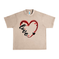 French Oak valentines day heart Urban Heavy Tee - MaliasSmallBusiness