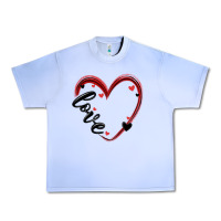 Grape Ice valentines day heart Urban Heavy Tee - MaliasSmallBusiness