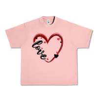 Salmon valentines day heart Urban Heavy Tee - MaliasSmallBusiness