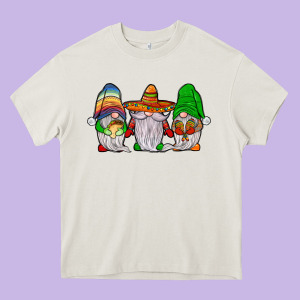 Mexican Gnomies Heavy Core Tee Designed By Jahusdesignshop