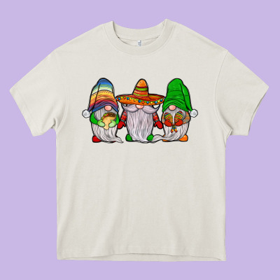 Mexican Gnomies Heavy Core Tee Designed By Jahusdesignshop