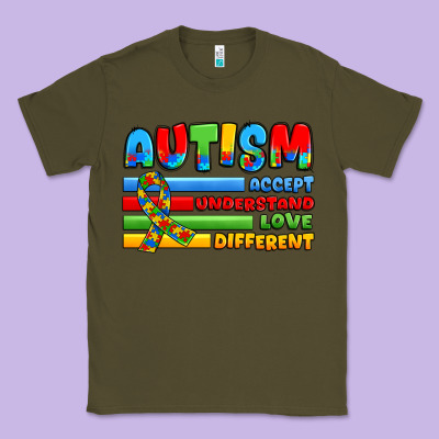 Autism Accept Understand Love Different Classic Tee Designed By Jahusdesignshop