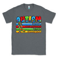 Charcoal Heather autism accept understand love different Classic Tee - JahusDesignShop