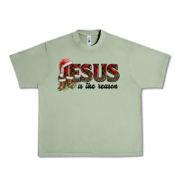 Oil Green jesus in the reason Urban Heavy Tee - AdoDesignShop