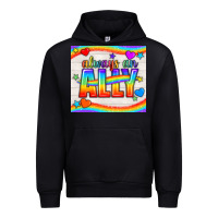 Black Always An Ally Pride LGBTQ+ Tumbler Urban Hoodie - BundleAndBundleShop