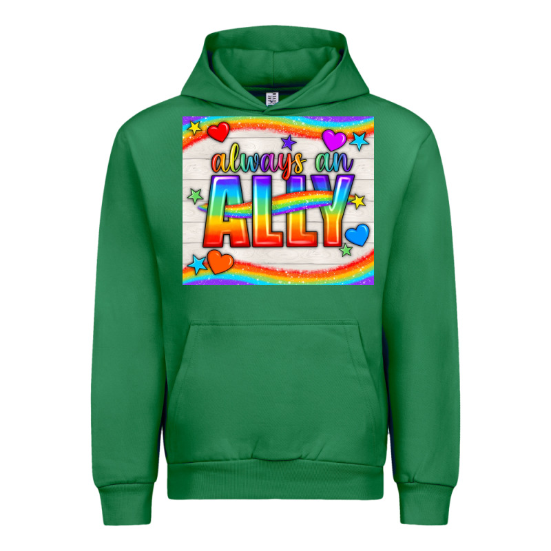 Always An Ally Pride Lgbtq+ Tumbler Urban Hoodie by BundleAndBundleShop | Teevron