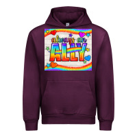Mauve Wine Always An Ally Pride LGBTQ+ Tumbler Urban Hoodie - BundleAndBundleShop