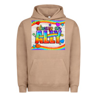 Pigment Burro Always An Ally Pride LGBTQ+ Tumbler Urban Hoodie - BundleAndBundleShop