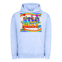 Pigment Grape Ice Always An Ally Pride LGBTQ+ Tumbler Urban Hoodie - BundleAndBundleShop