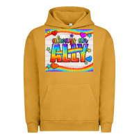 Pigment Peanut Butter Always An Ally Pride LGBTQ+ Tumbler Urban Hoodie - BundleAndBundleShop