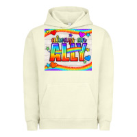Pigment Pistachio Always An Ally Pride LGBTQ+ Tumbler Urban Hoodie - BundleAndBundleShop