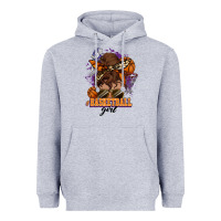 Messy Bun Basketball Girl Heavyweight Hoodie | Teevron