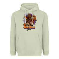 Matcha Messy bun Basketball girl Heavyweight Hoodie - HowdyJamesFarm