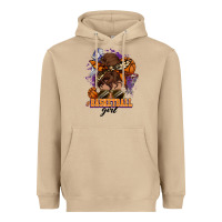 Mushroom Messy bun Basketball girl Heavyweight Hoodie - HowdyJamesFarm