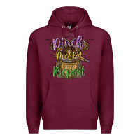 Burgundy pinch peel eat repeat Premium Hoodie - CowGirlArtShop