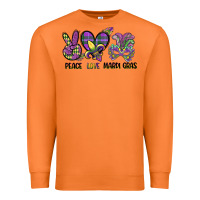 Carrot peace love mardi gras Premium Sweatshirt - CowGirlArtShop