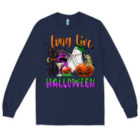 Navy long live halloween Long Sleeve Tee - NancyCooperArtShop