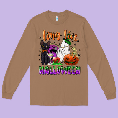 Long Live Halloween Long Sleeve Tee Designed By Nancycooperartshop