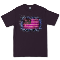 Plum Old Leopard American Flag Premium Tee - Bettercallsaul