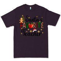 Plum santa's favorite teacher Premium Tee - AdoDesignShop