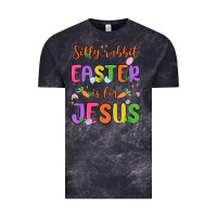 Cloud Black silly rabbit easter is for jesus Vintage Tee - MaliasSmallBusiness