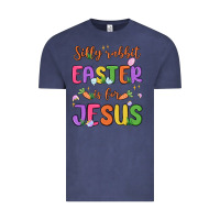 Vintage Denim silly rabbit easter is for jesus Vintage Tee - MaliasSmallBusiness