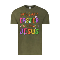 Vintage Olive silly rabbit easter is for jesus Vintage Tee - MaliasSmallBusiness
