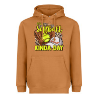 Meerkat It's a Softball kinda day leopard Heavyweight Hoodie - HowdyJamesFarm