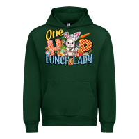 Forest Green one hip lunch lady easter day Urban Hoodie - FaDigitalArtStudio