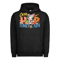 Pigment Black one hip lunch lady easter day Urban Hoodie - FaDigitalArtStudio