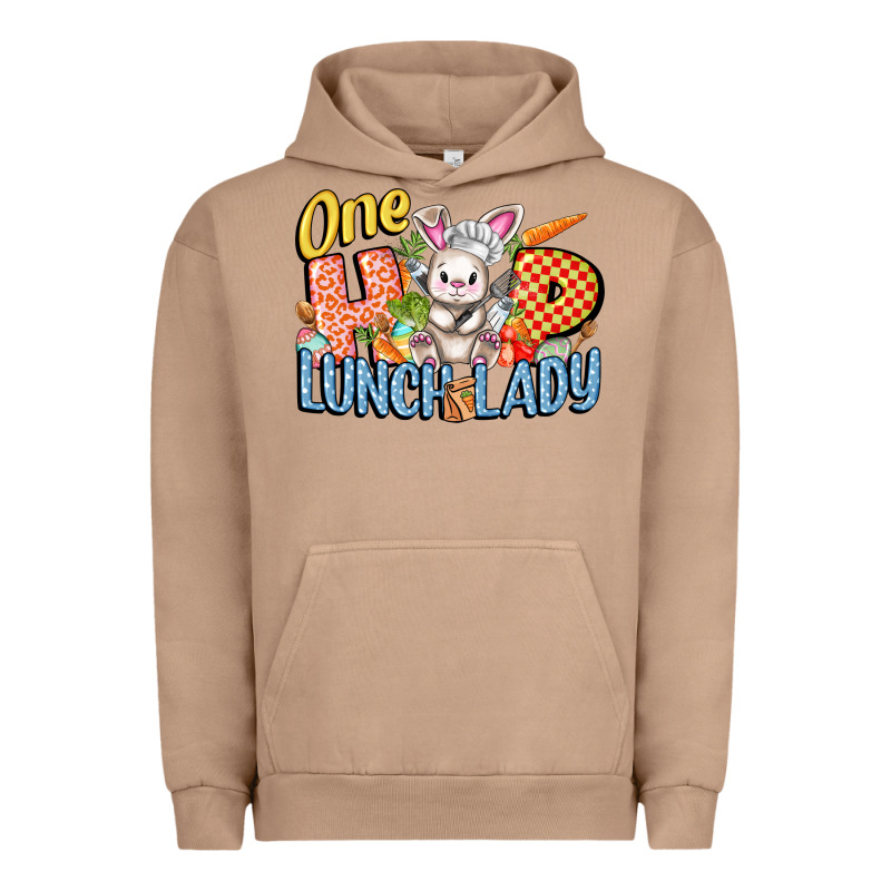 One Hip Lunch Lady Easter Day Urban Hoodie by FaDigitalArtStudio | Teevron