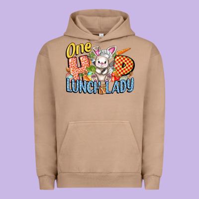 One Hip Lunch Lady Easter Day Urban Hoodie Designed By Fadigitalartstudio