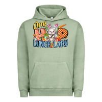 Pigment Oil Green one hip lunch lady easter day Urban Hoodie - FaDigitalArtStudio