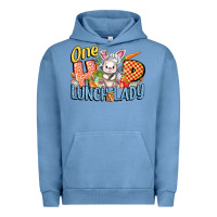 Pigment Pebble Blue one hip lunch lady easter day Urban Hoodie - FaDigitalArtStudio