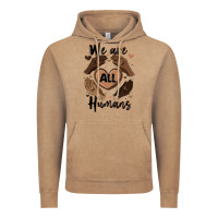Vintage Coffee we are all humans Vintage Hoodie - MaliasSmallBusiness