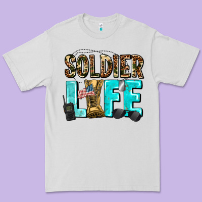 Soldier  Life Premium Tee Designed By Adodesignshop