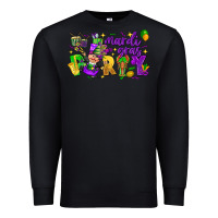 Black mardi gras party Premium Sweatshirt - CowGirlArtShop