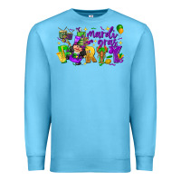 Ocean Blue mardi gras party Premium Sweatshirt - CowGirlArtShop