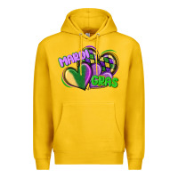 Lemon mardi gras heart Premium Hoodie - CowGirlArtShop